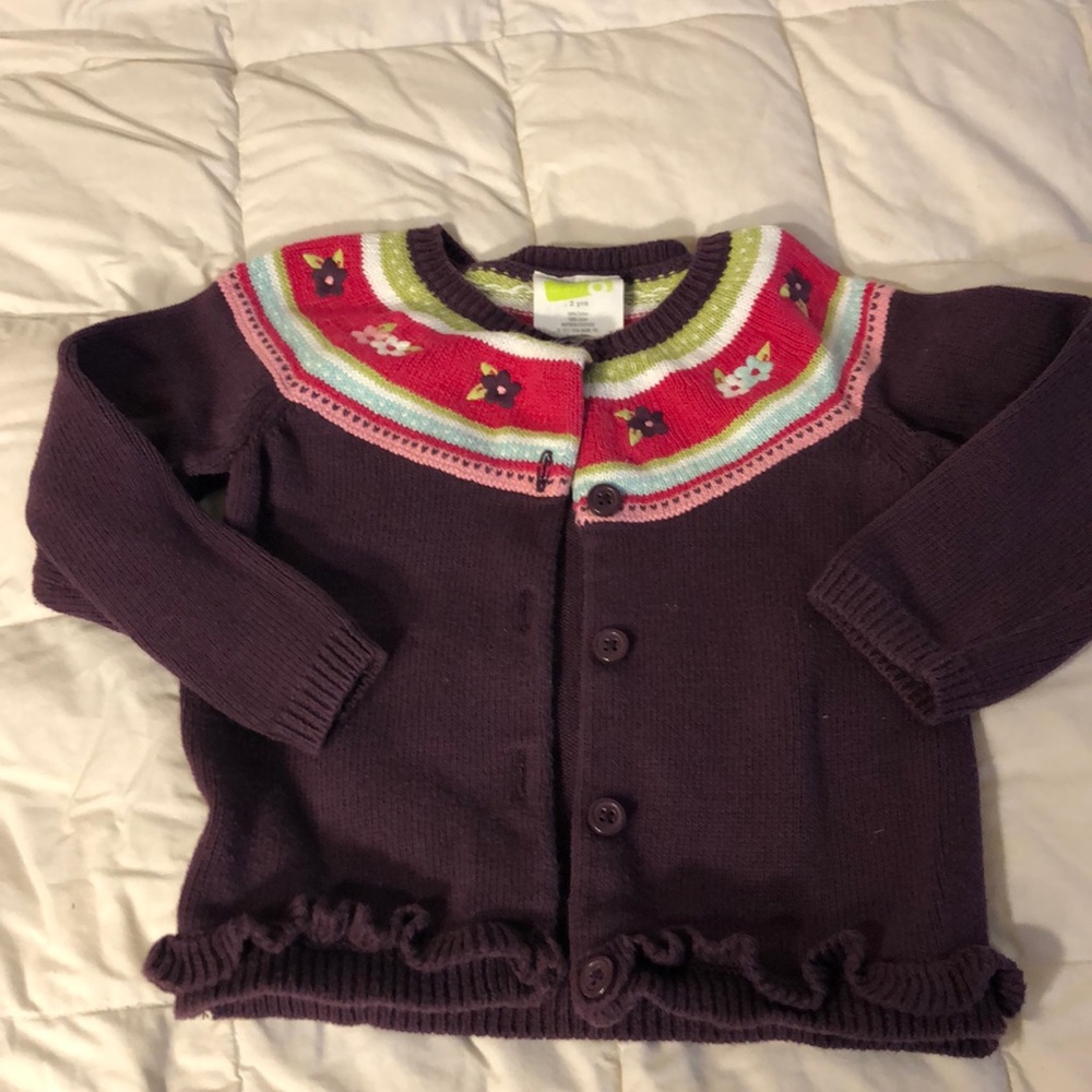 Crazy 8 Purple Cardi for Toddlers Sz 2 Yrs